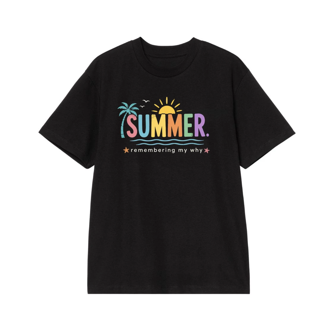 Summer Remembering My Why Palm Tree And Sun Graphic