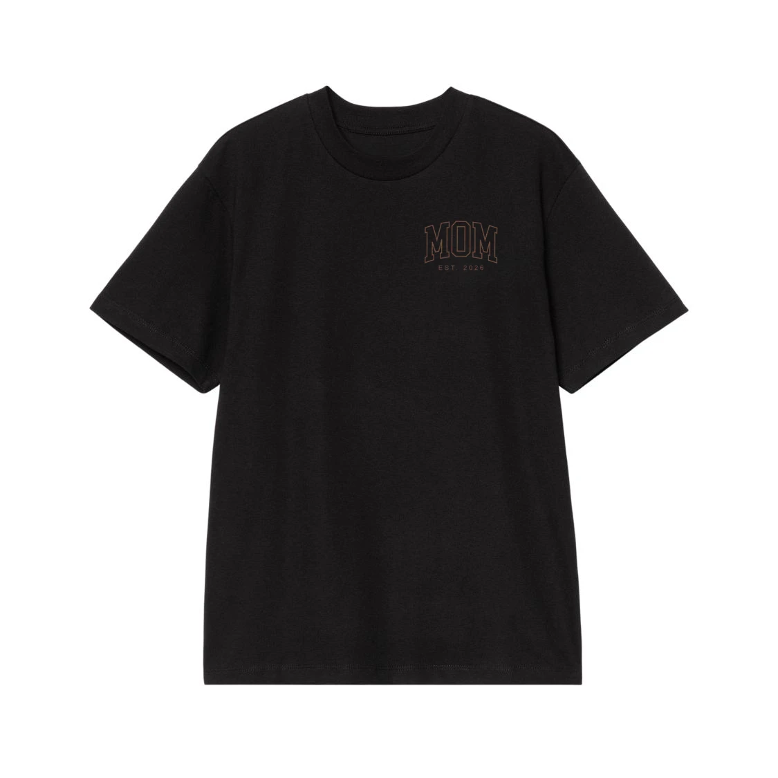 Mom And Dad Est 2026 Matching Collegiate Font Couples Shirts