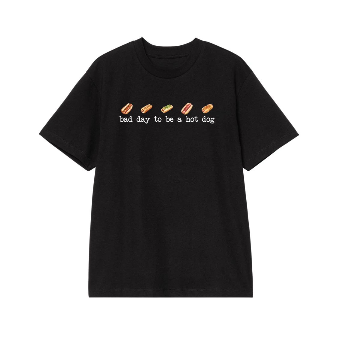 Bad Day To Be A Hot Dog Funny Foodie T-Shirt