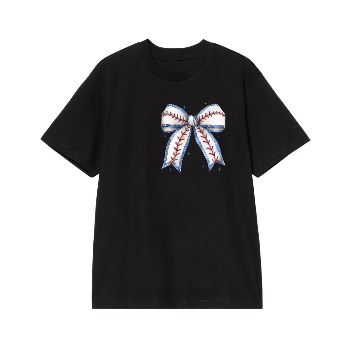 Game Day Baseball Seam Bow Sweatshirt