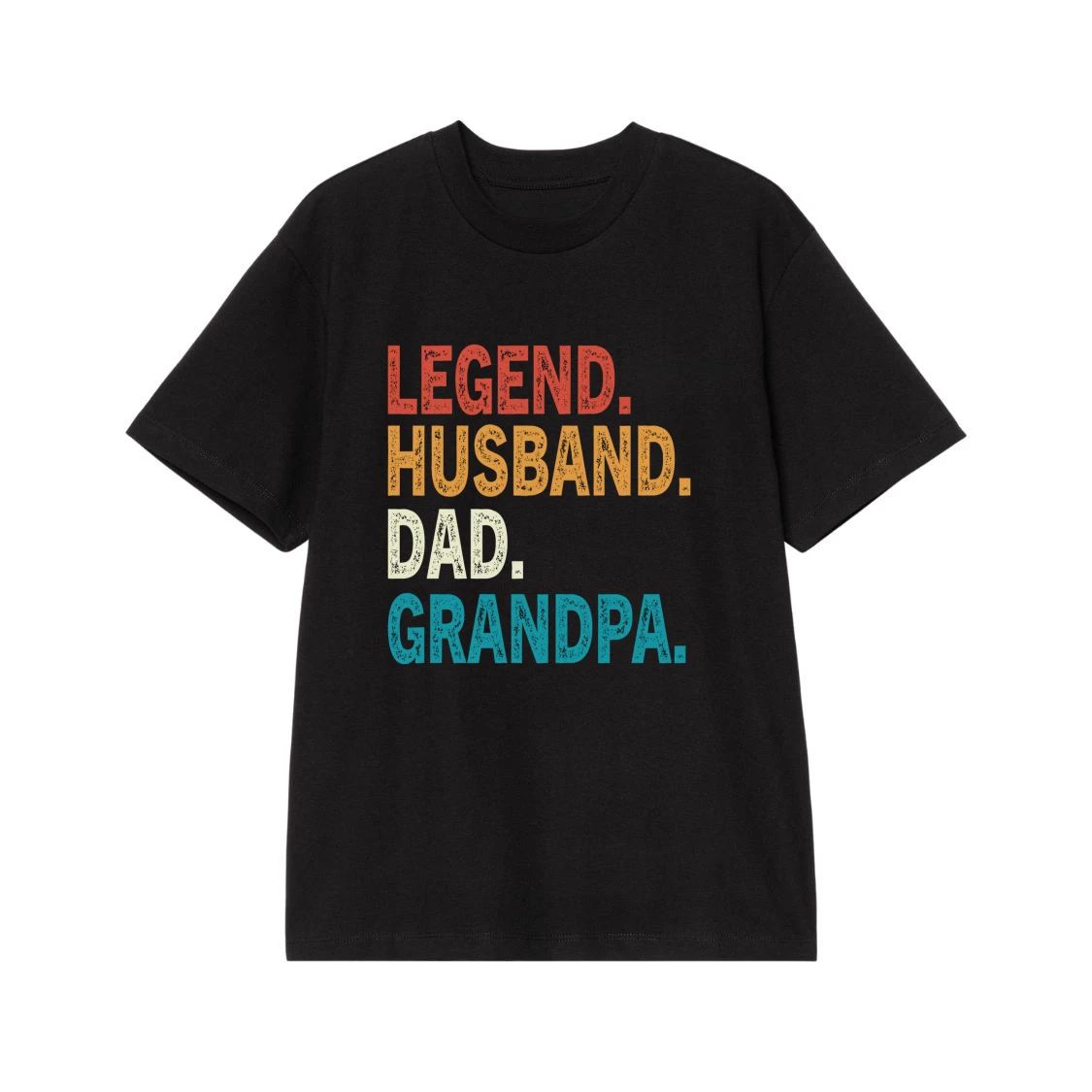 Legend Husband Dad Grandpa Retro Distressed Text