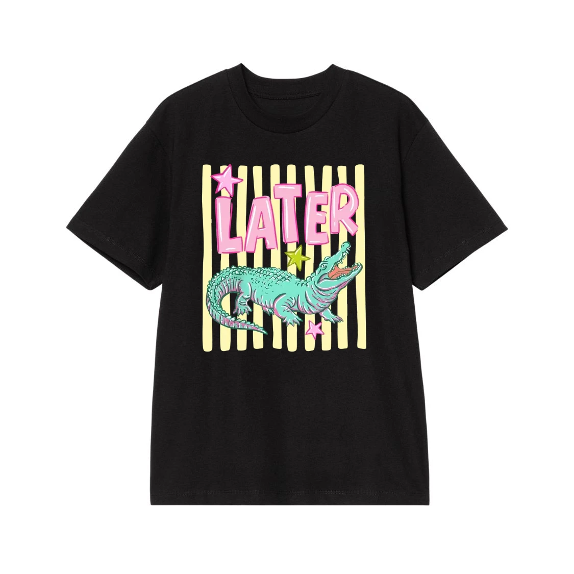 Later Alligator After While Retro Pun T-Shirt