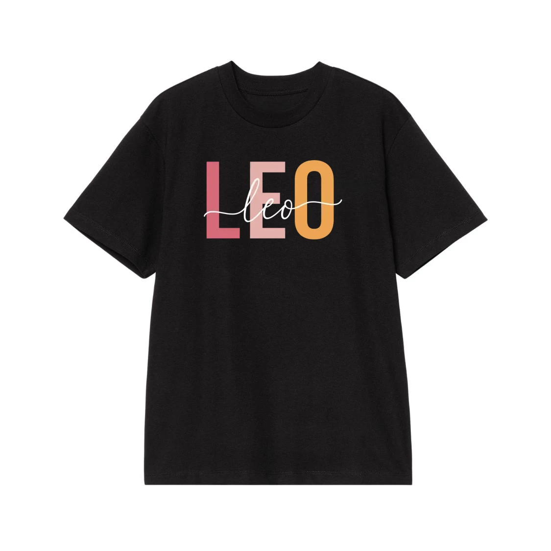 Zodiac Sign Layered Font Astrology T-Shirt