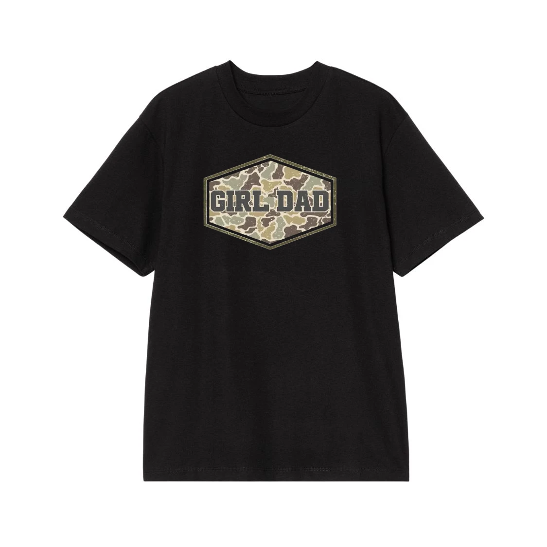 Girl Dad Camouflage Pattern T-Shirt