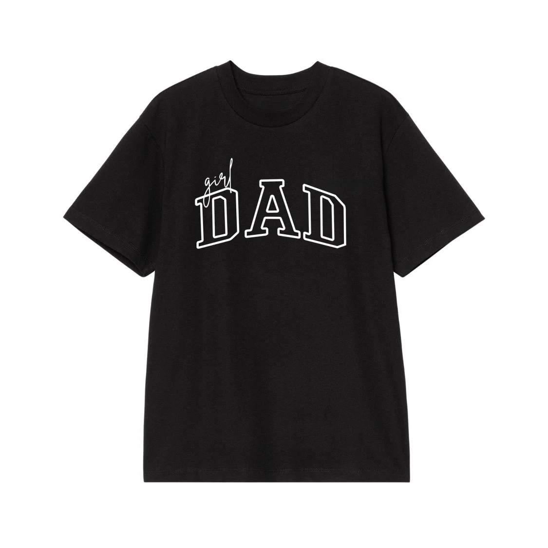 Girl Dad Athletic Font T-Shirt