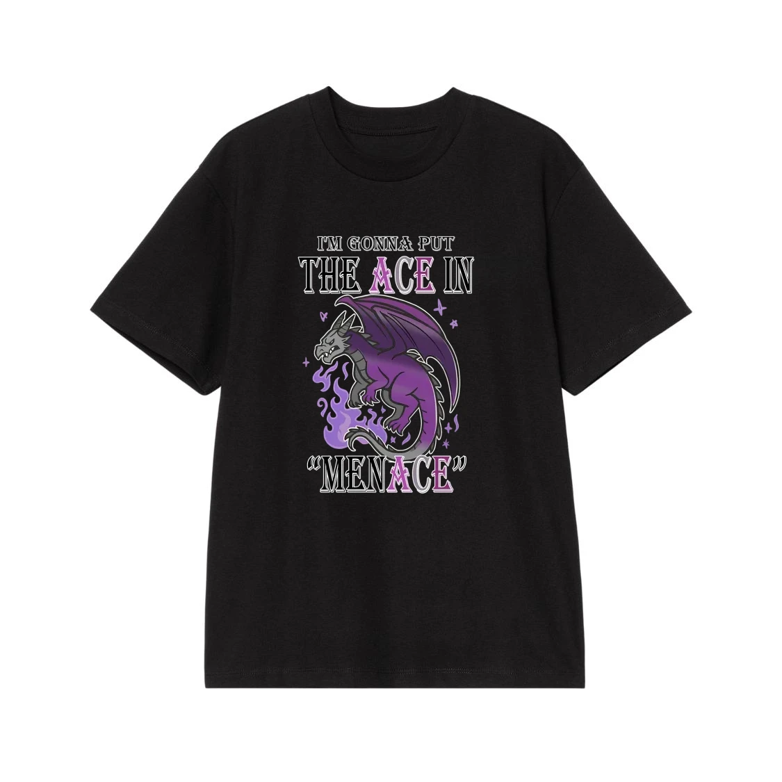 I'M Gonna Put The Ace In Menace Asexual Pride Dragon