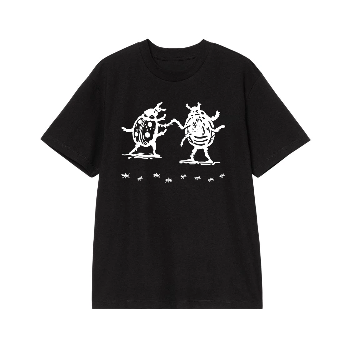 Whimsical Dancing Beetles And Ants Graphic Tee