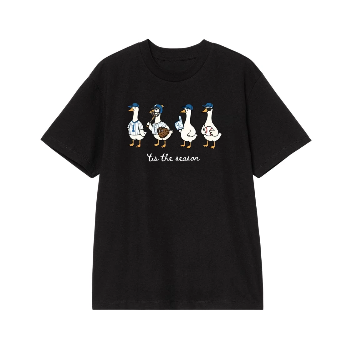 Funny Baseball Ducks 'Tis The Season T-Shirt
