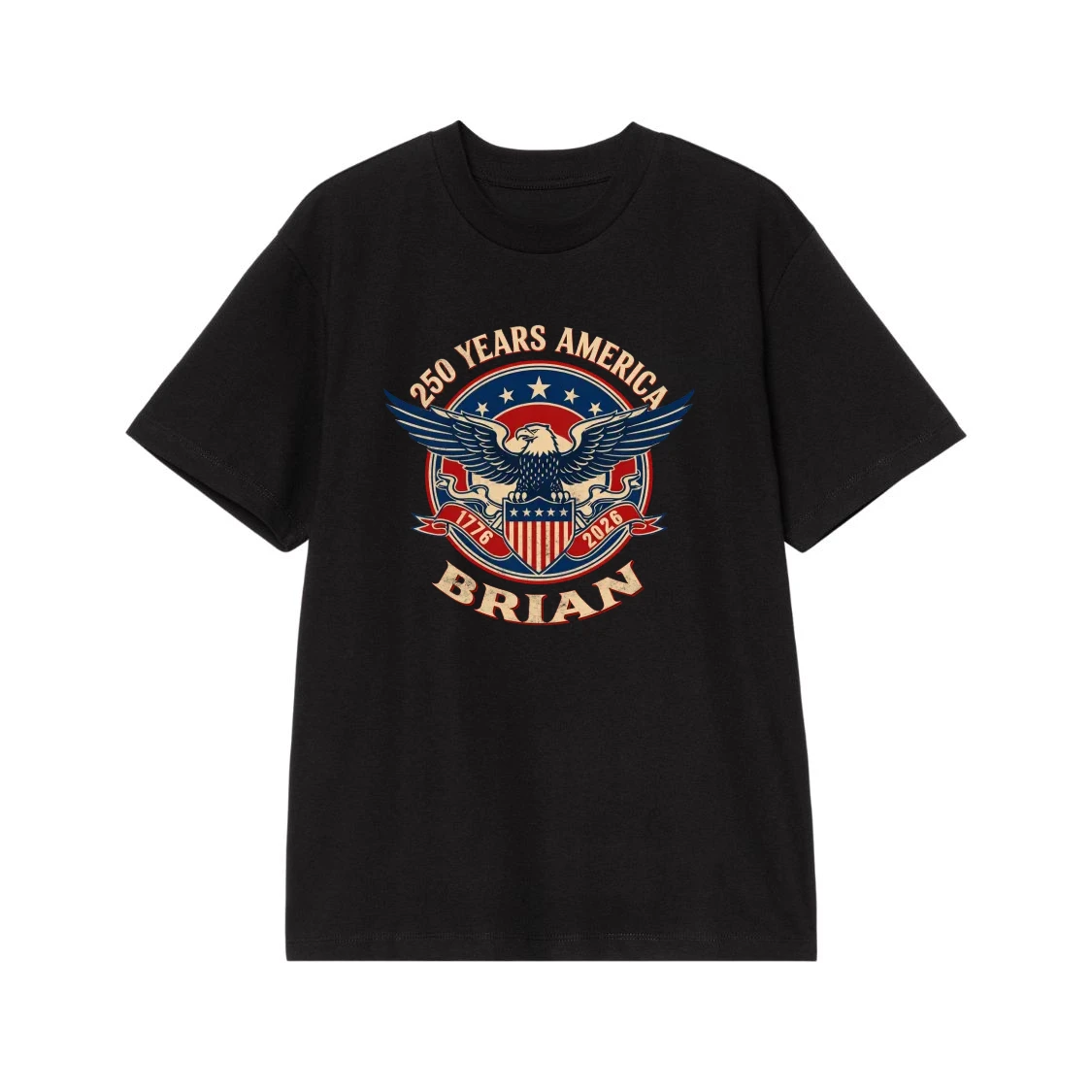 We The People 250 Years Of America Patriotic Eagle And Flag T-Shirt
