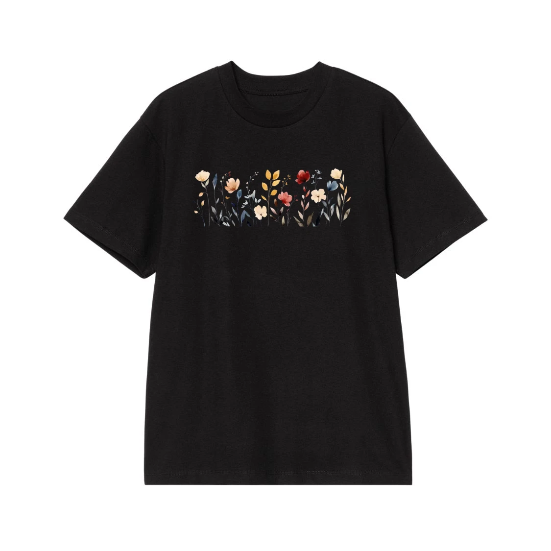 Watercolor Wildflower Meadow Floral T-Shirt