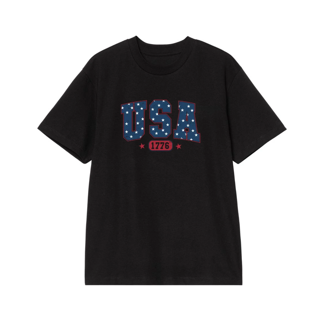 Vintage Usa 1776 Distressed American Flag T-Shirt