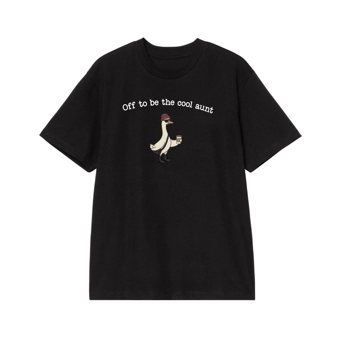Off To Be The Cool Aunt Funny Goose With Coffee Sweatshirt