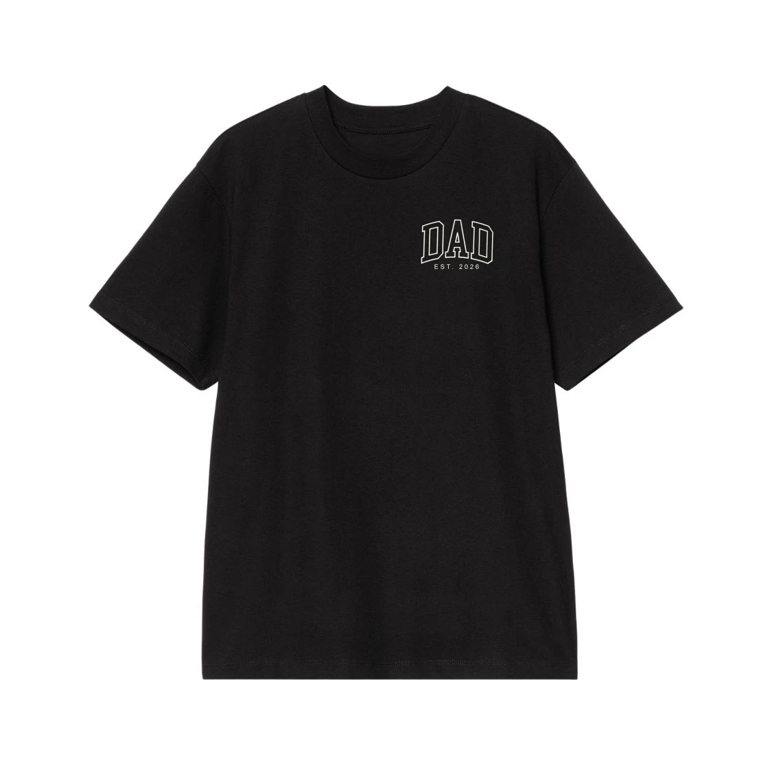 Dad Est. 2026 Collegiate Font T-Shirt