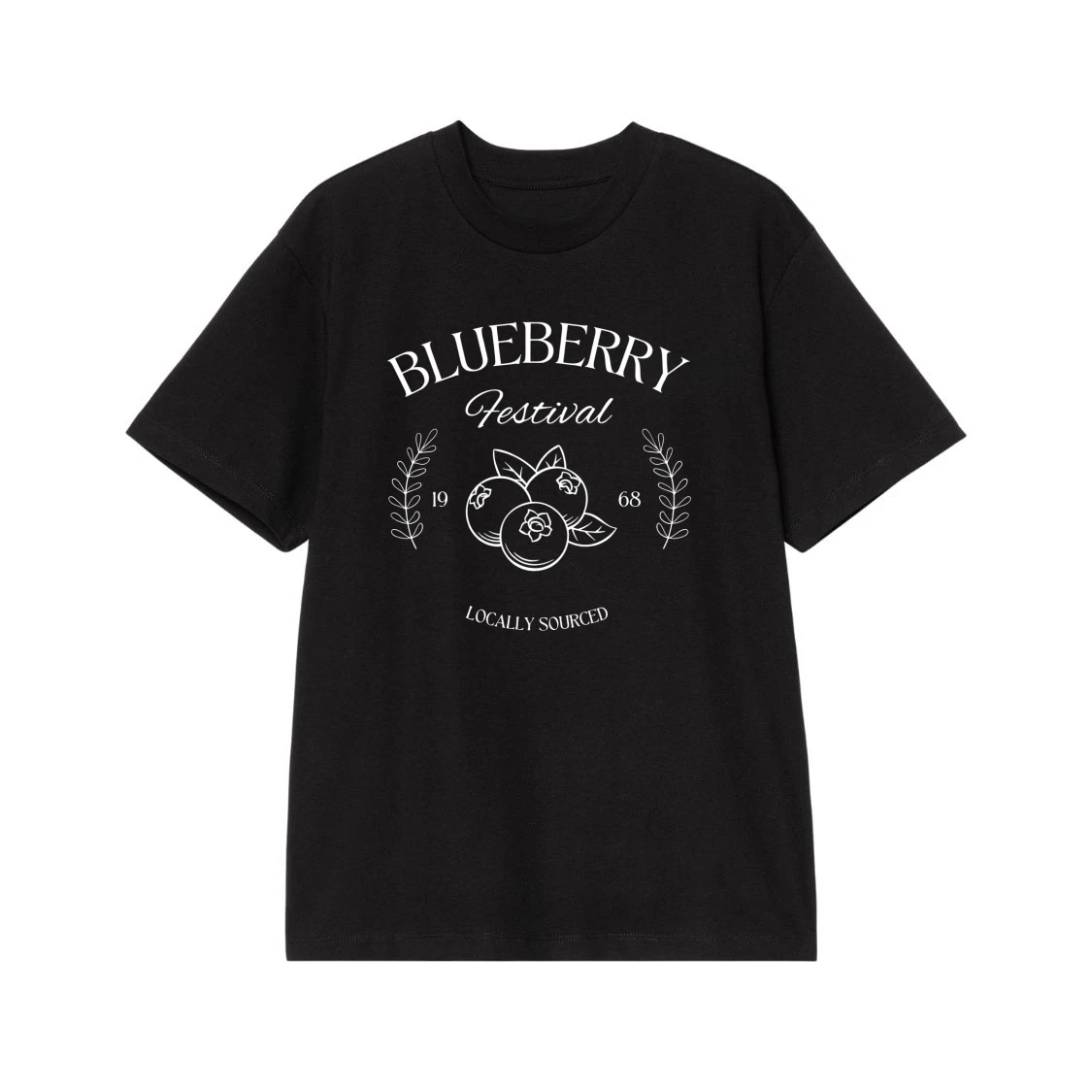 Vintage Blueberry Festival 1968 Locally Sourced T-Shirt