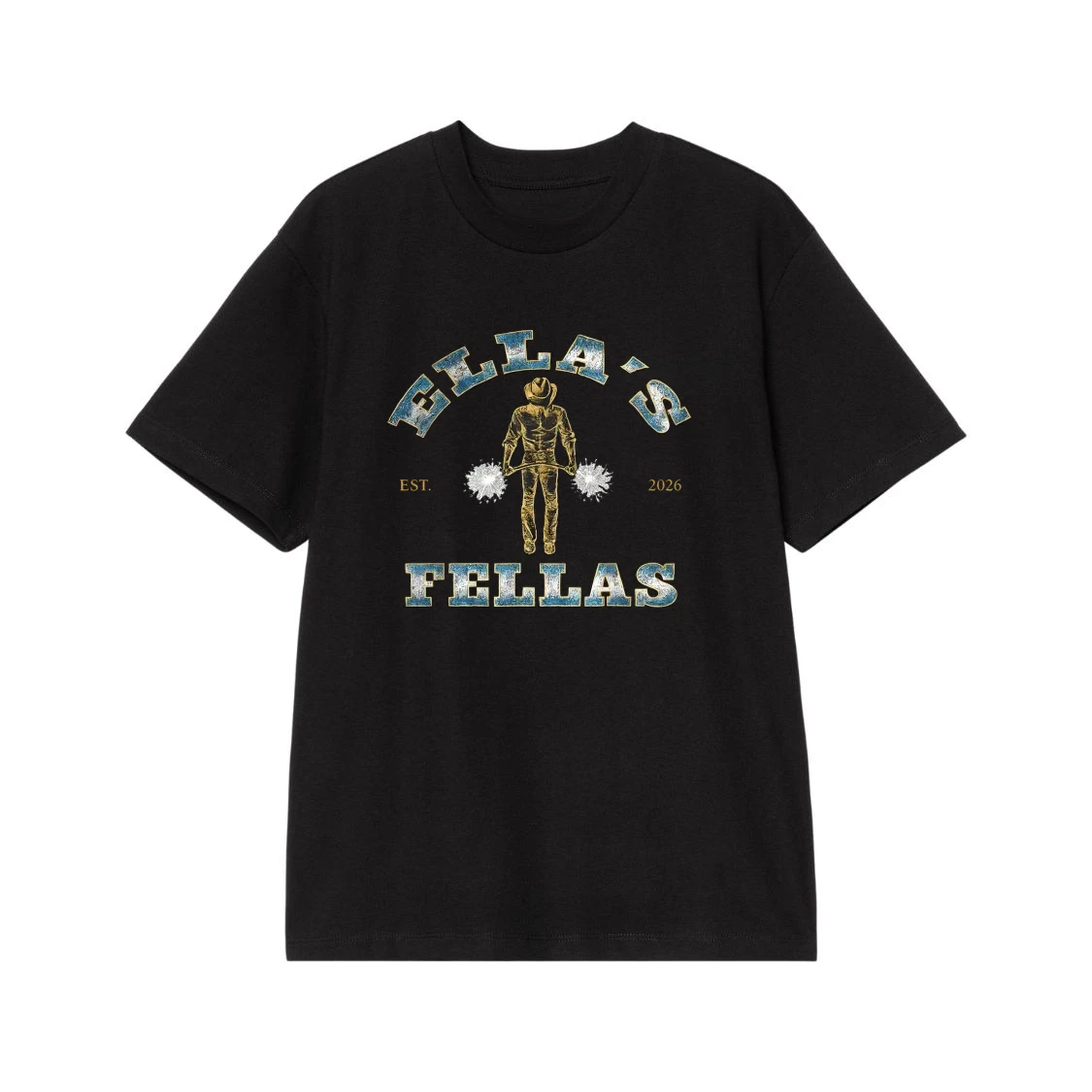 Ella'S Fellas Est. 2026 Bachelorette Party Cowboy T-Shirt
