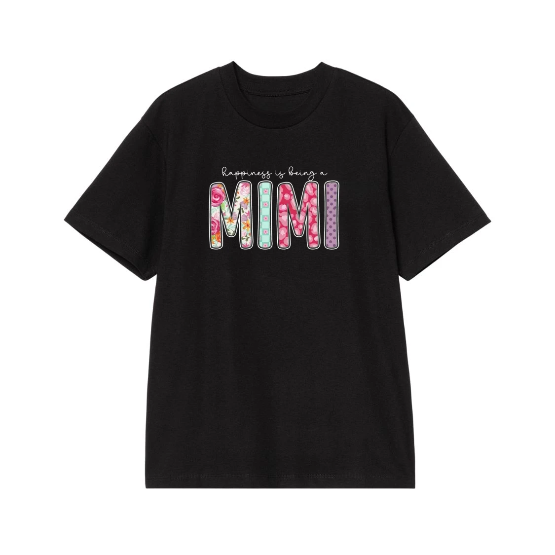 Happiness Is Being A Gigi Floral Pattern T-Shirt