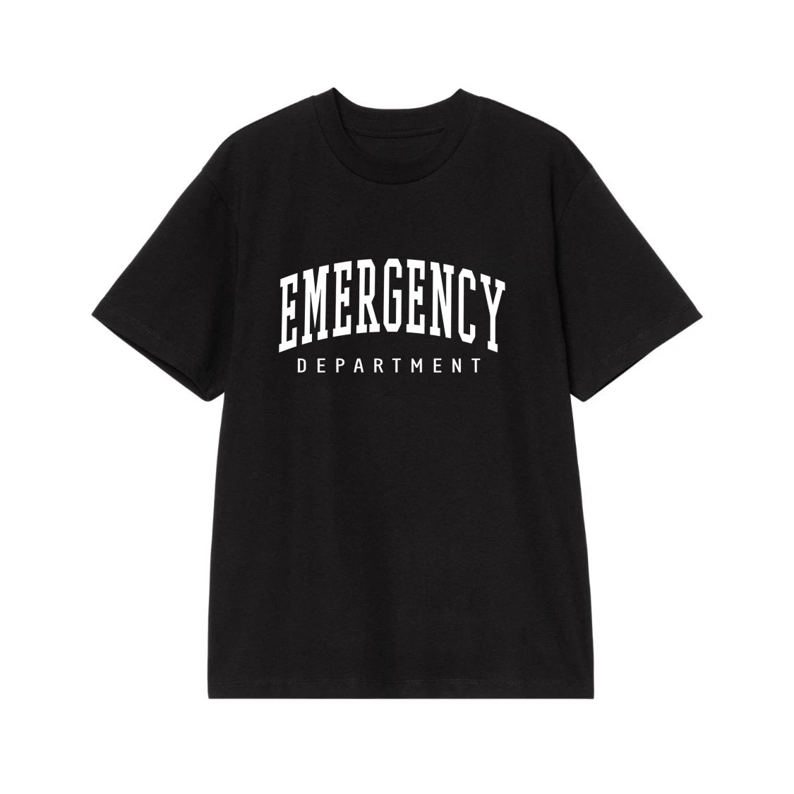 Emergency Department Varsity Style Text