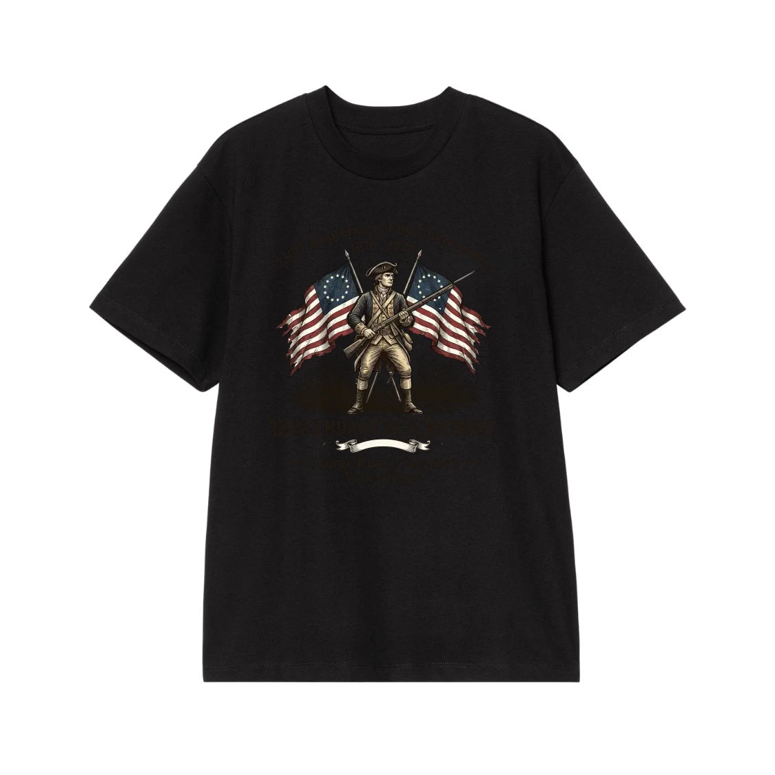 250th Anniversary Of The United States Descendant Of A Patriot T-Shirt