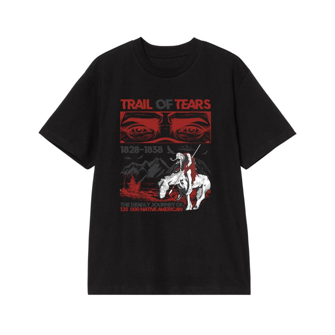 Trail Of Tears 1828-1838 Native American History Memorial T-Shirt