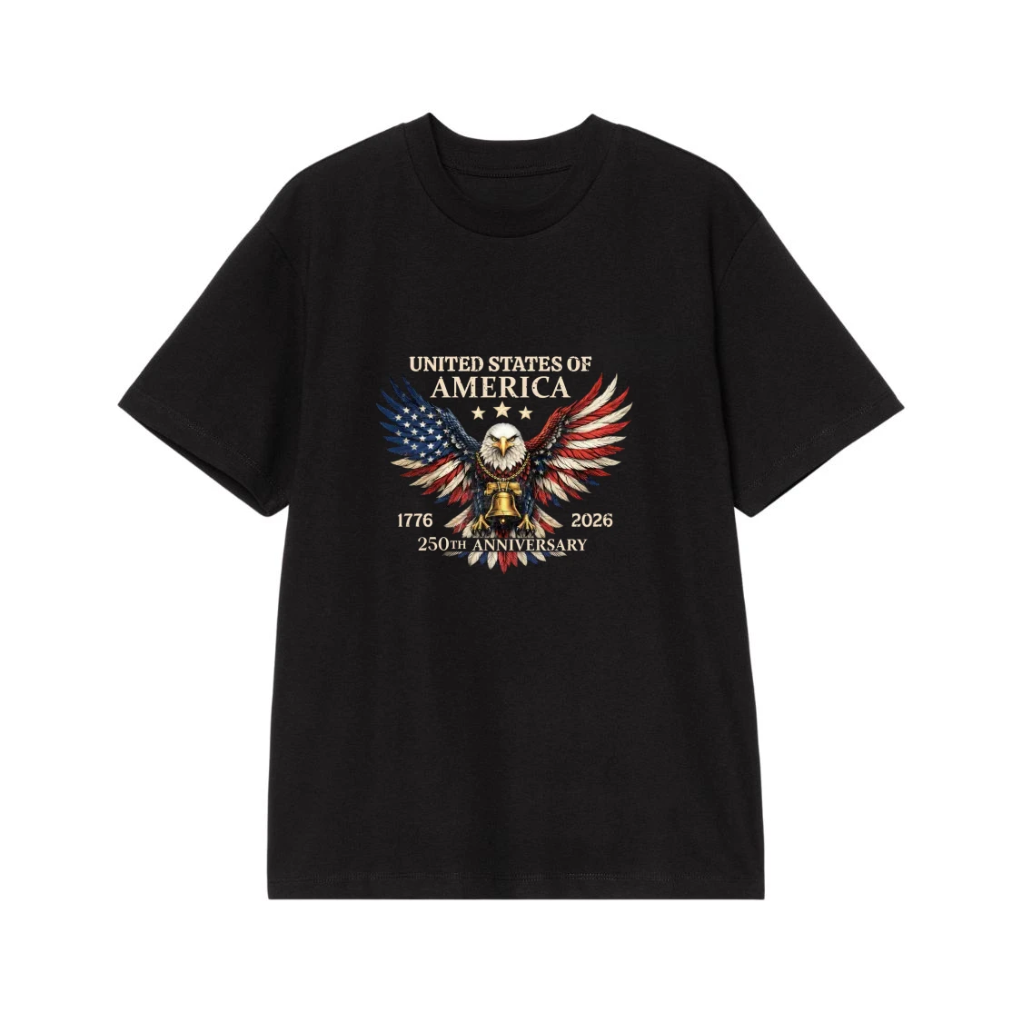 United States Of America 250th Anniversary 1776-2026 Patriotic Eagle T-Shirt