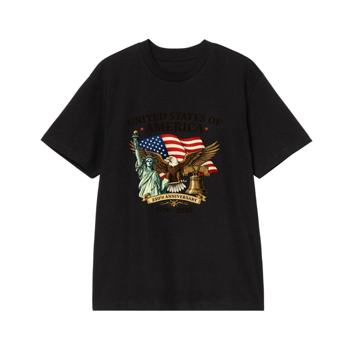 United States Of America 250th Anniversary 1776-2026 Patriotic Graphic