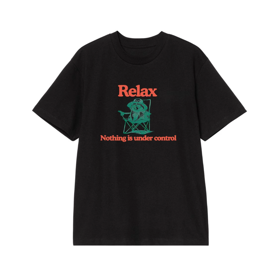 Relax Nothing Is Under Control Funny Raccoon T-Shirt