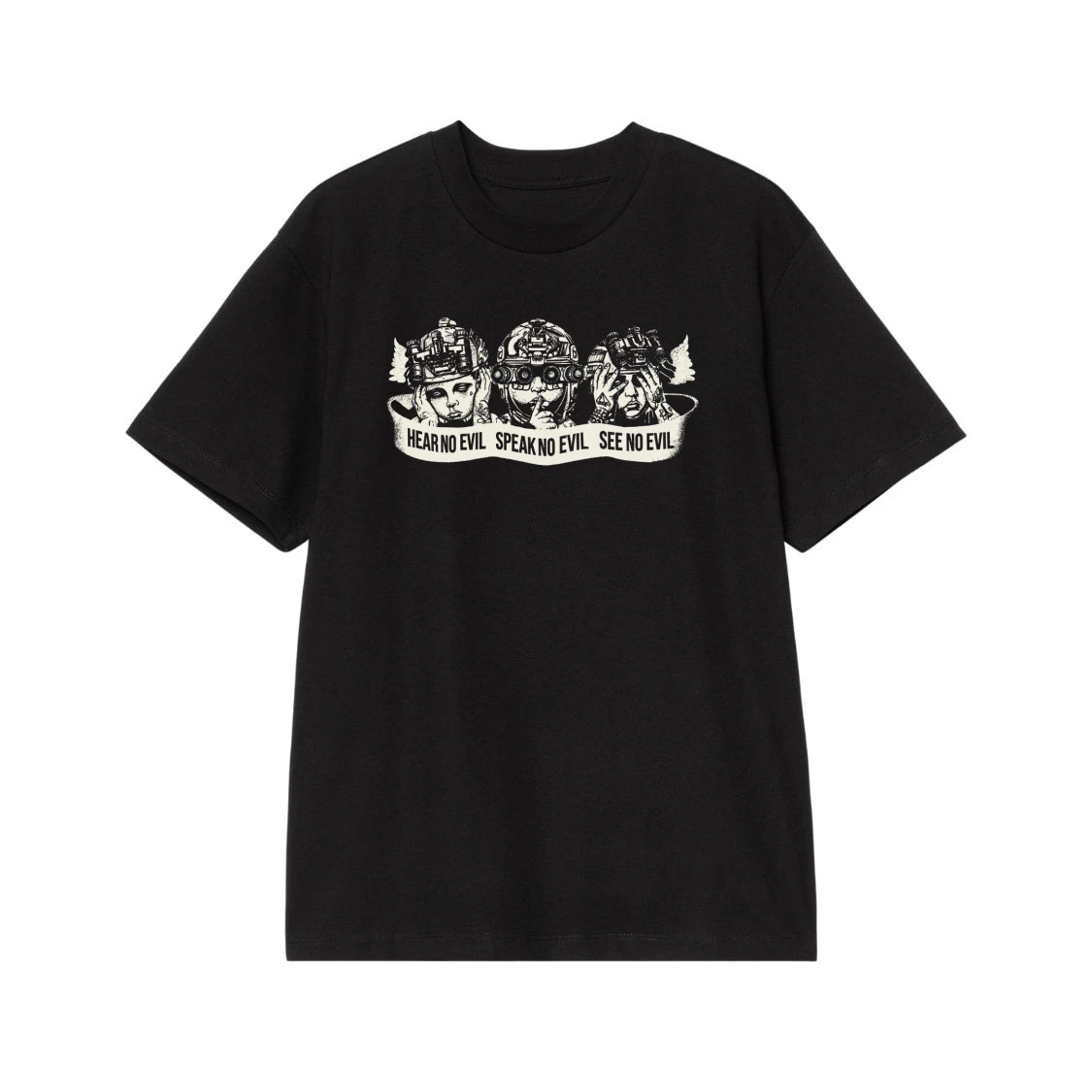 Hear No Evil Speak No Evil See No Evil Tactical Soldiers Graphic T-Shirt