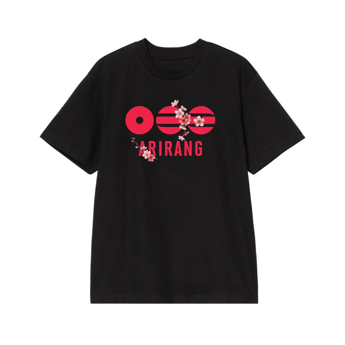 Arirang Korean Folk Song T-Shirt With Cherry Blossoms