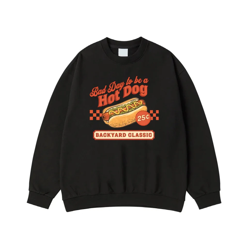 Bad Day To Be A Hot Dog Backyard Classic Retro T-Shirt