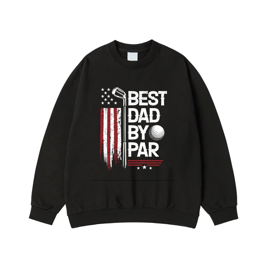 Best Dad By Par Funny Golf American Flag Father'S Day Gift