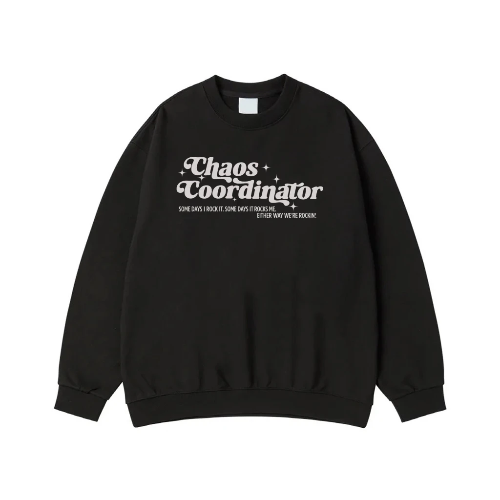 Chaos Coordinator Some Days I Rock It Retro Font T-Shirt