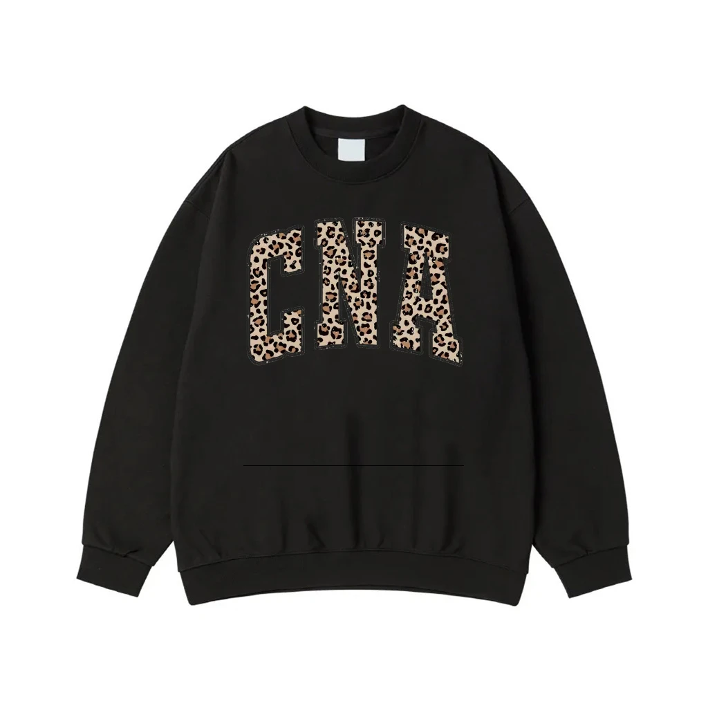 Cna Leopard Print Varsity Letters