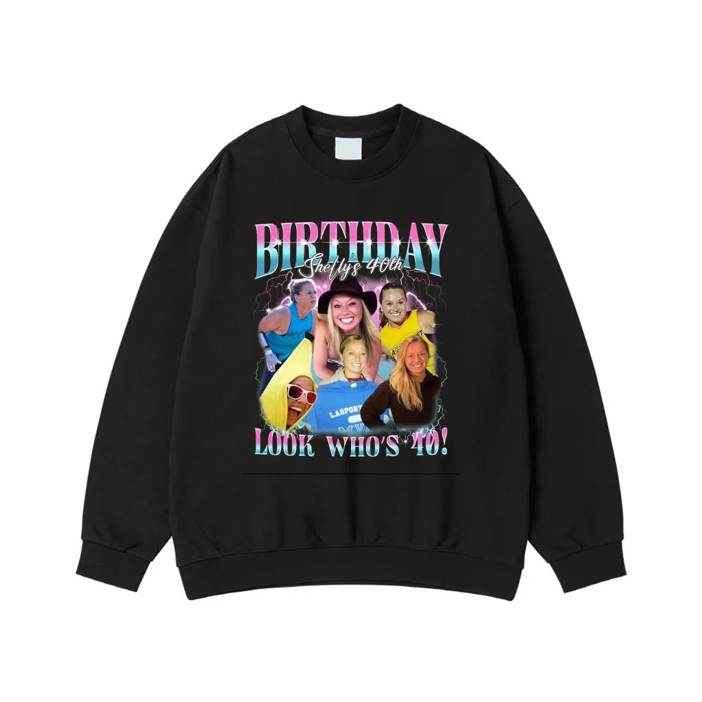 Custom Photo 40th Birthday Retro Collage T-Shirt