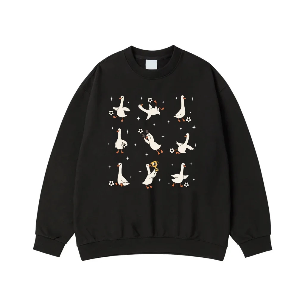 Cute Cartoon Geese Playing Soccer T-Shirt