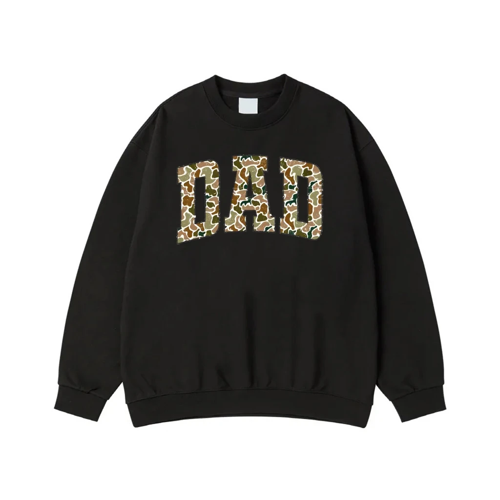 Dad Camouflage Athletic Letters T-Shirt