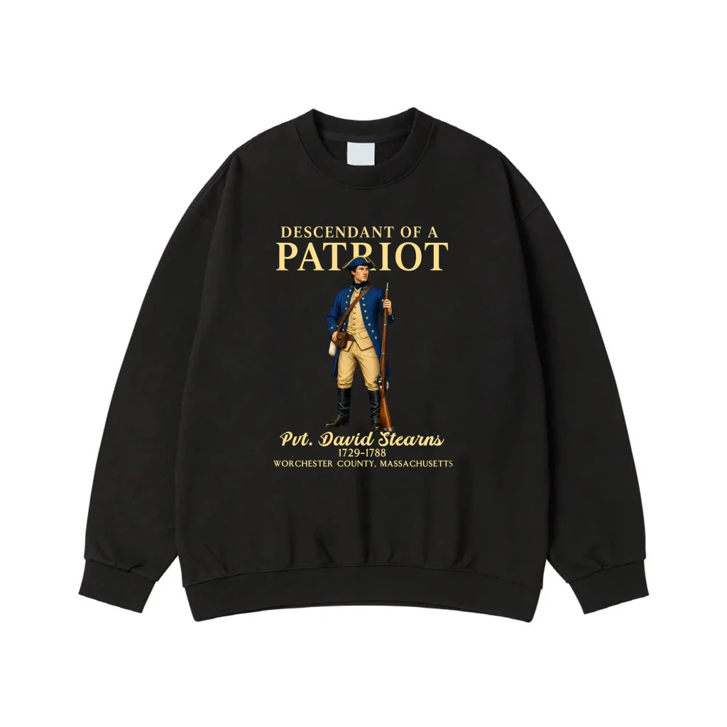 Descendant Of A Patriot Revolutionary War Soldier Custom Ancestor T-Shirt