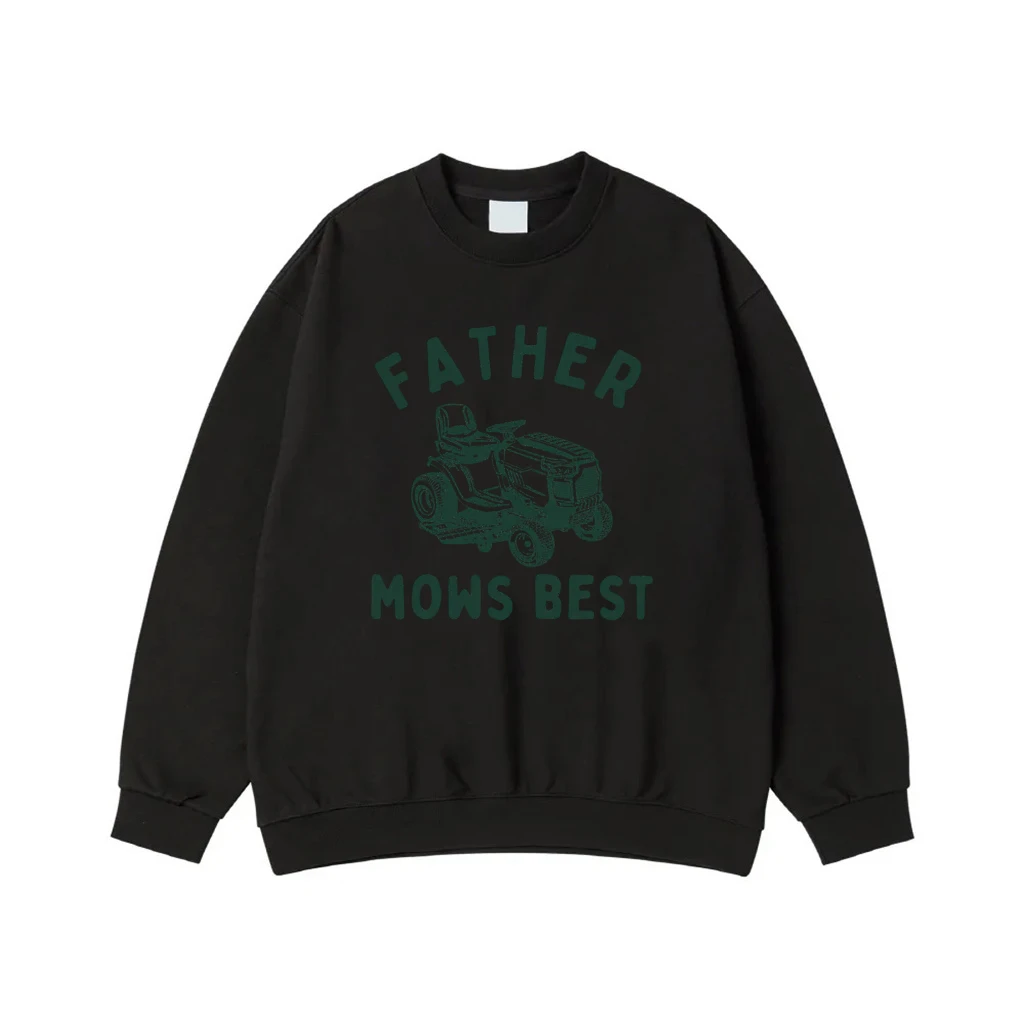 Father Mows Best Funny Dad Joke Riding Lawn Mower T-Shirt