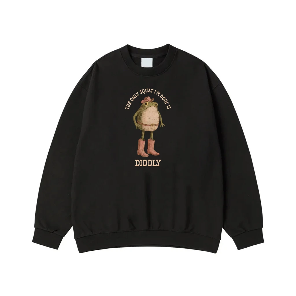 Funny Cowboy Frog 'The Only Squat I'M Doin Is Diddly' T-Shirt