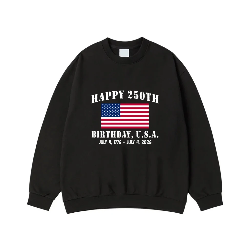 Happy 250th Birthday U.S.A. American Flag July 4 1776 - 2026 T-Shirt