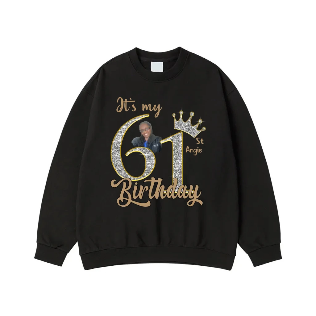 It'S My 61st Birthday Custom Photo T-Shirt