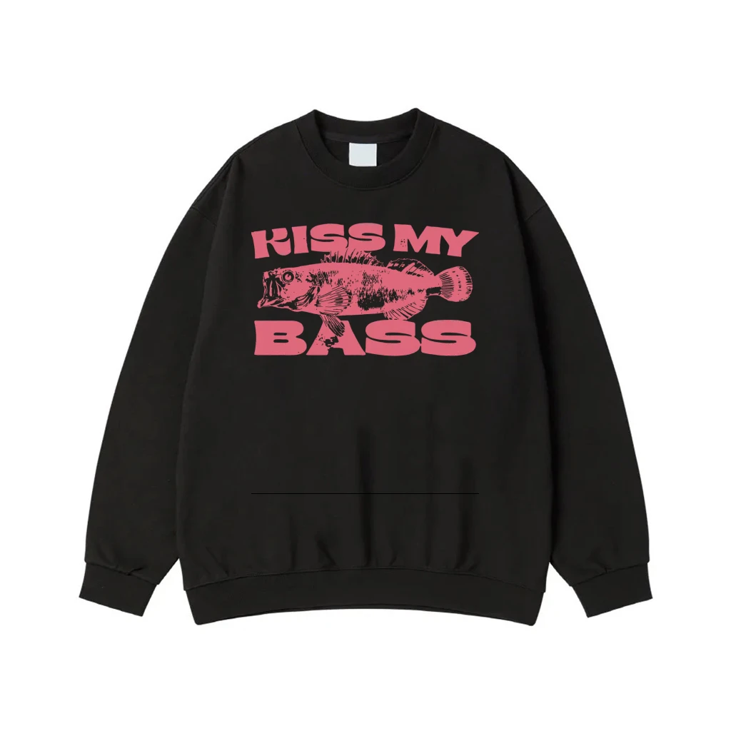 Kiss My Bass Funny Fishing Pun T-Shirt
