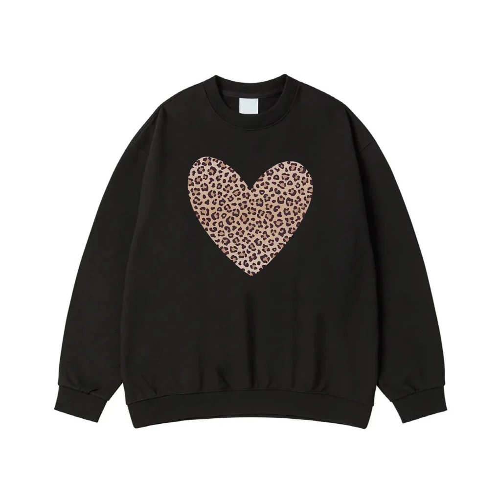 Leopard Print Heart Graphic