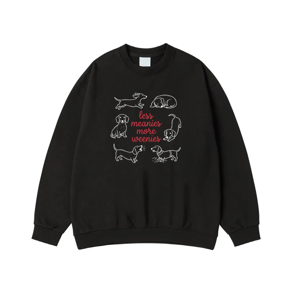 Less Meanies More Weenies Dachshund Dog T-Shirt