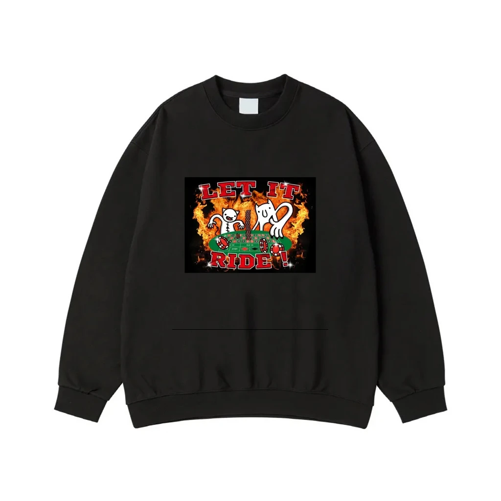 Let It Ride Funny Cartoon Cats Playing Craps At Casino T-Shirt