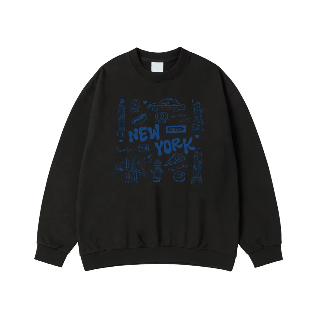 New York City Icons Doodle Sketch T-Shirt