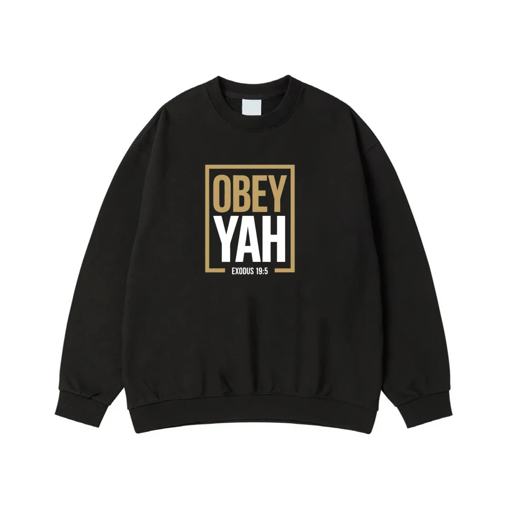 Obey Yah Exodus 19:5 Christian Bible Verse Faith Hoodie