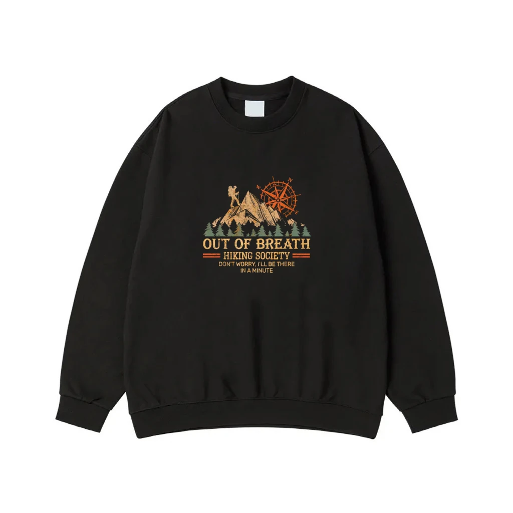 Out Of Breath Hiking Society Funny Mountain Hiker Quote