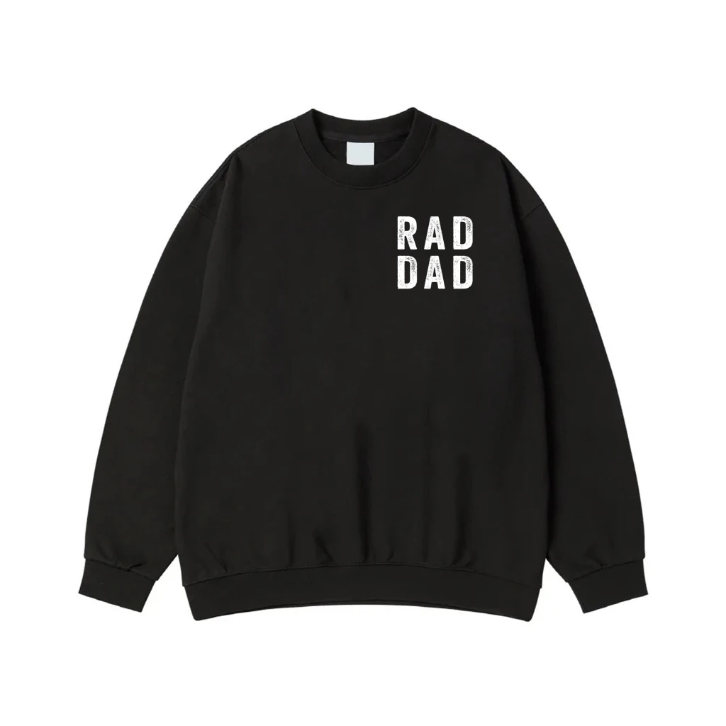 Rad Dad Stacked Text Pocket Print T-Shirt