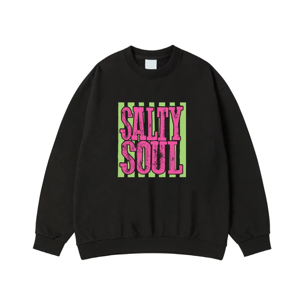 Salty Soul Retro Neon Text Beach T-Shirt