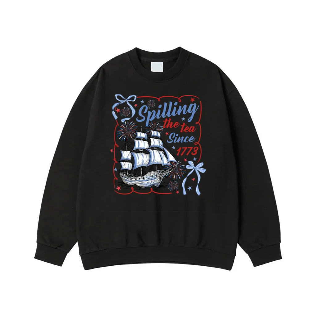 Spilling The Tea Since 1773 Boston Tea Party Patriotic T-Shirt